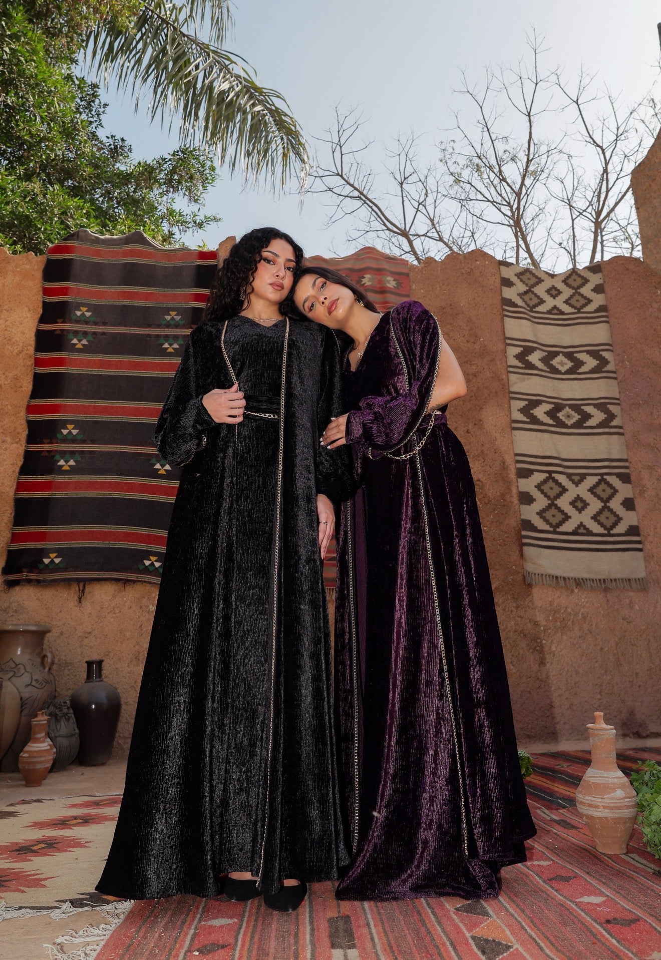 “دهب" black dahab kaftan