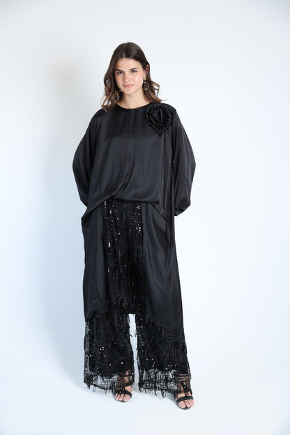 Floral applique soire set