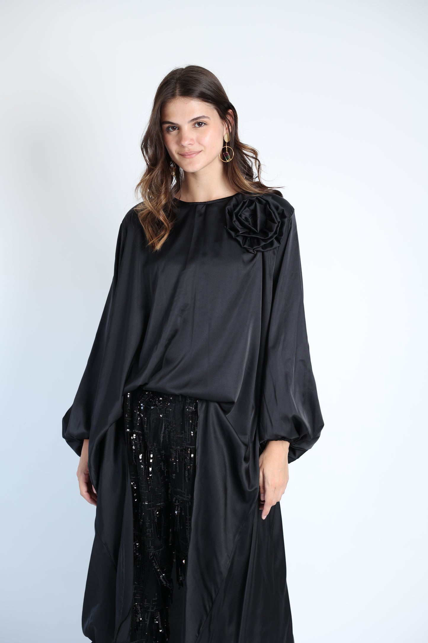 Floral applique soire set
