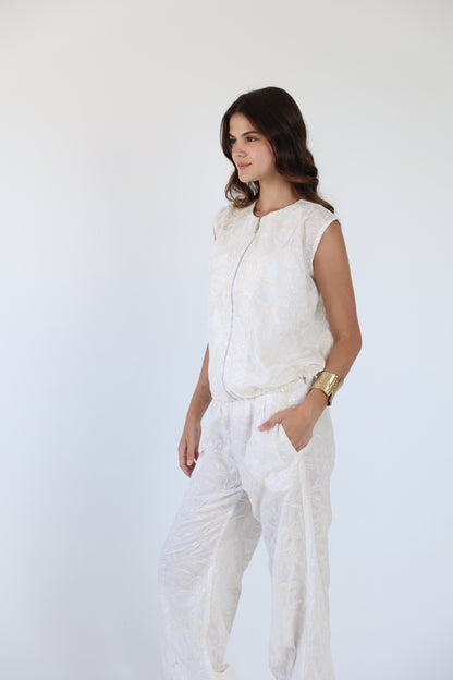 Bling embroidered pants