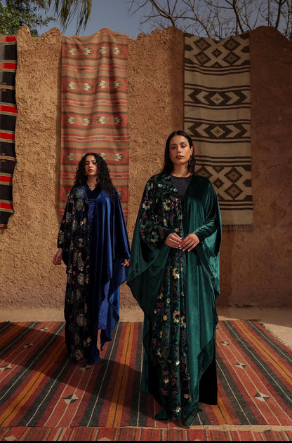 "سهر"  Sahar kaftan olive