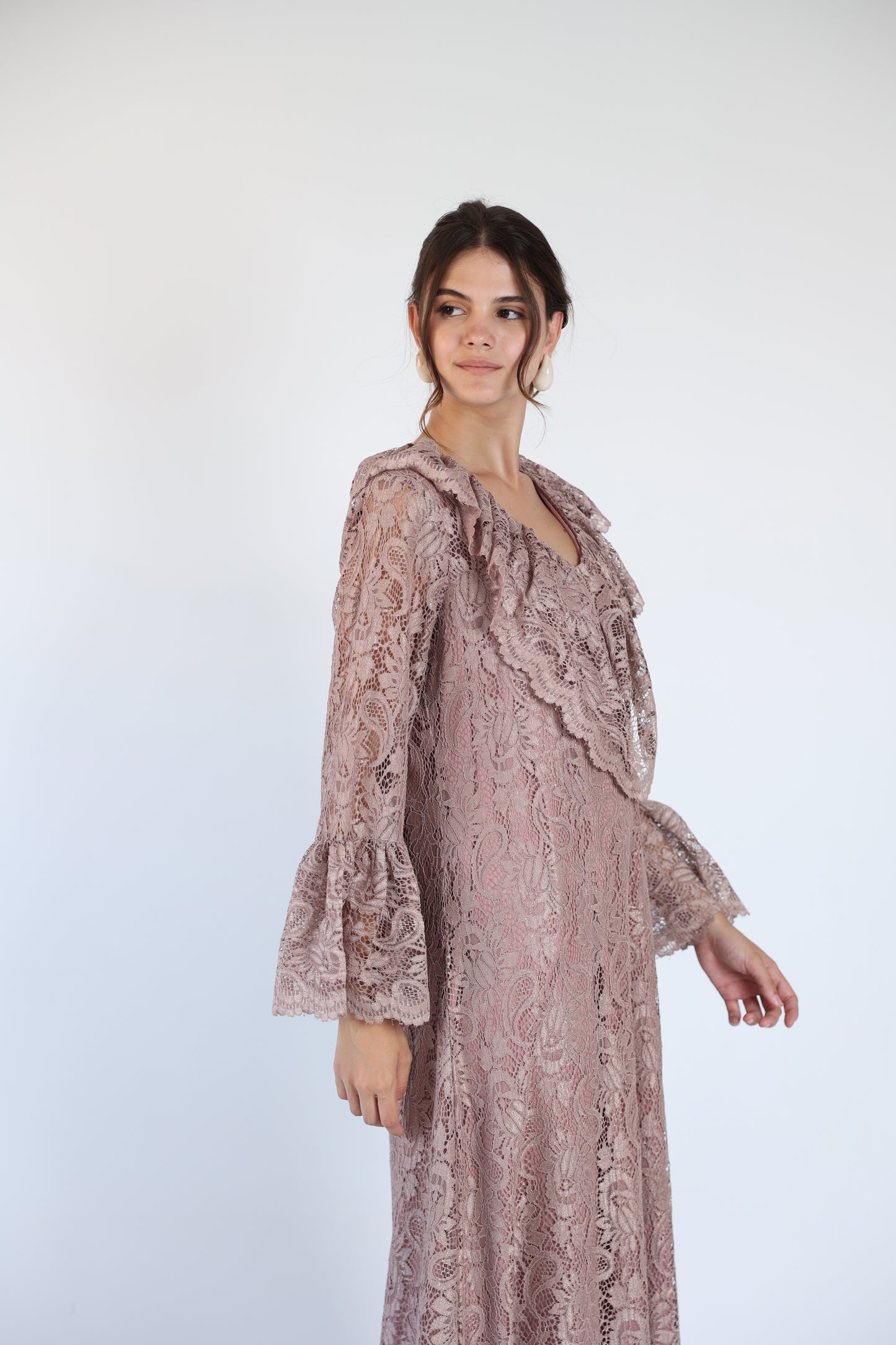 Lace nude dress