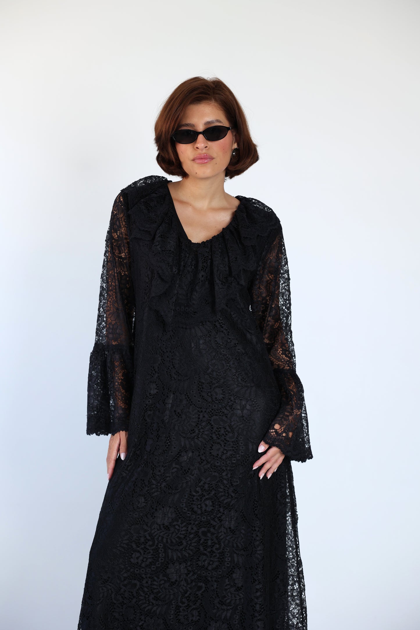 Lace black dress