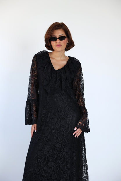 Lace black dress