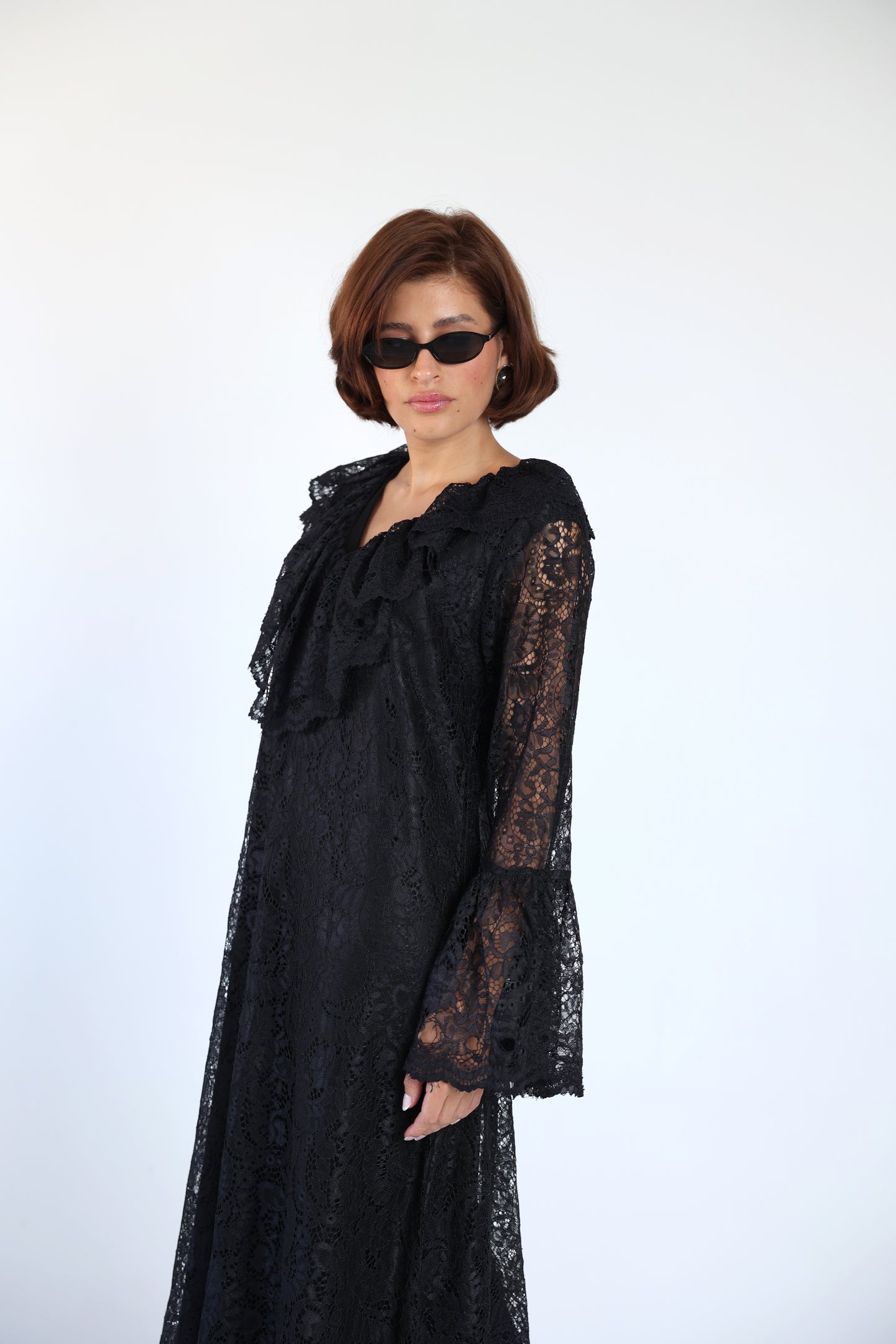 Lace black dress