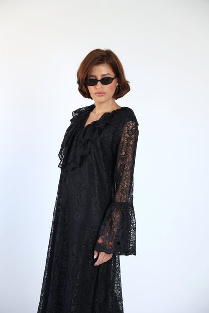Lace black dress