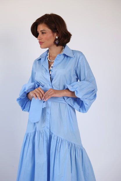 Puff sleeve dress