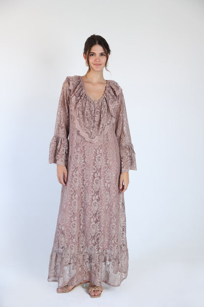 Lace nude dress