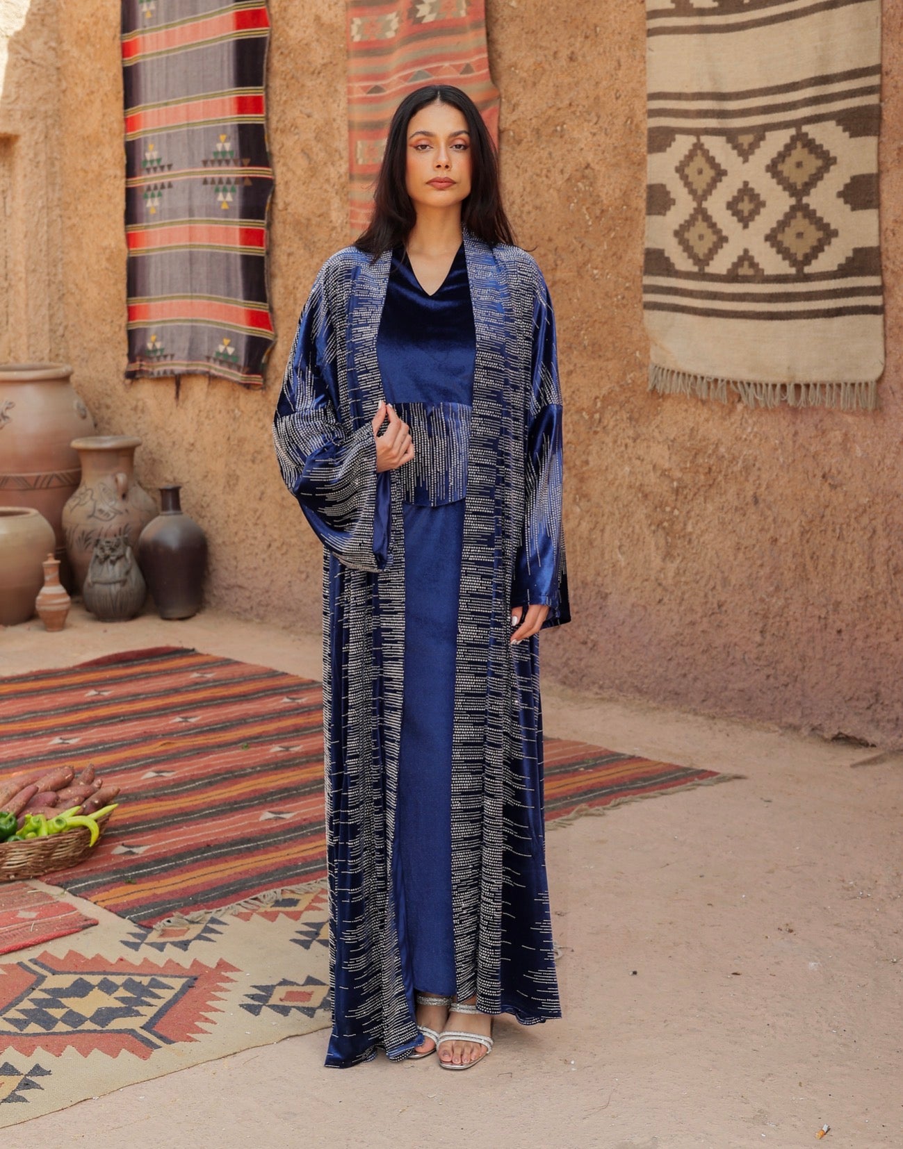 "حواء" Hawaa kaftan navy