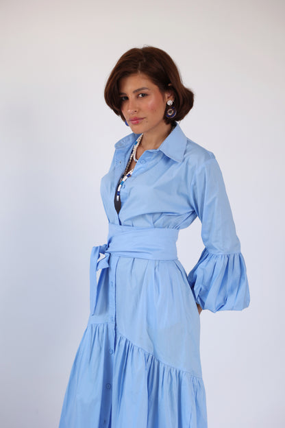 Puff sleeve dress
