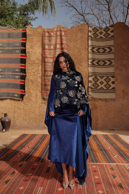 “سهر" sahar kaftan navy