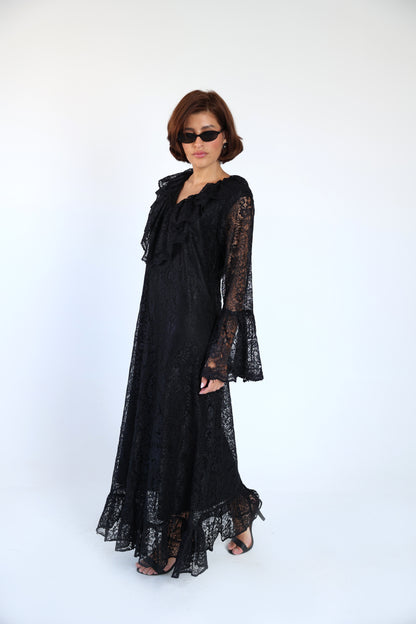 Lace black dress