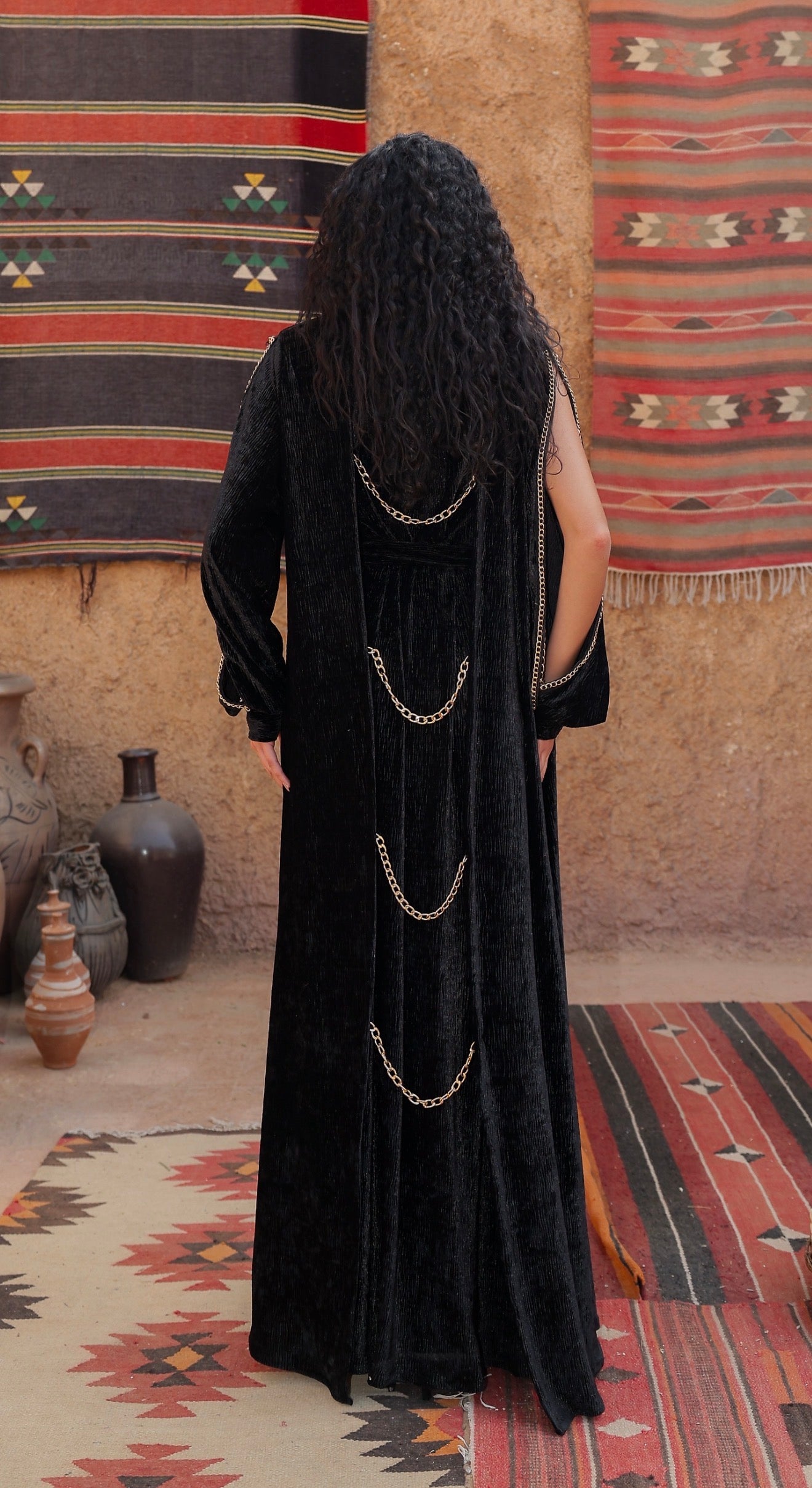 “دهب" black dahab kaftan