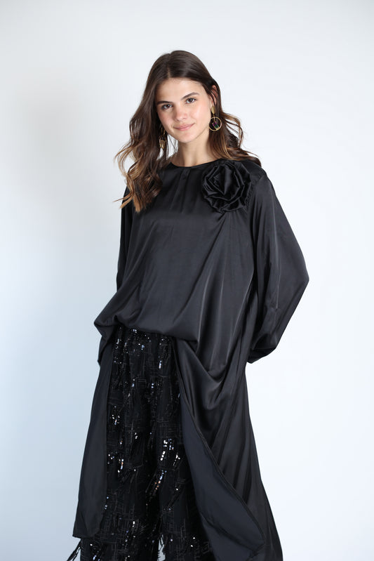 Floral applique soire set