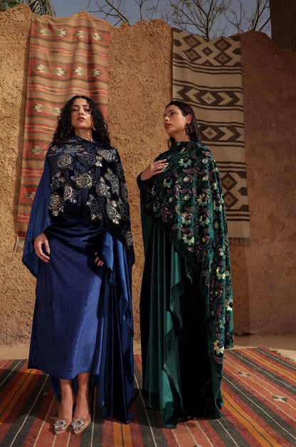 "سهر"  Sahar kaftan olive