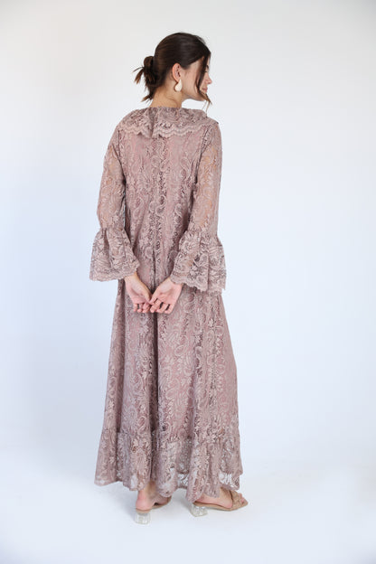 Lace nude dress