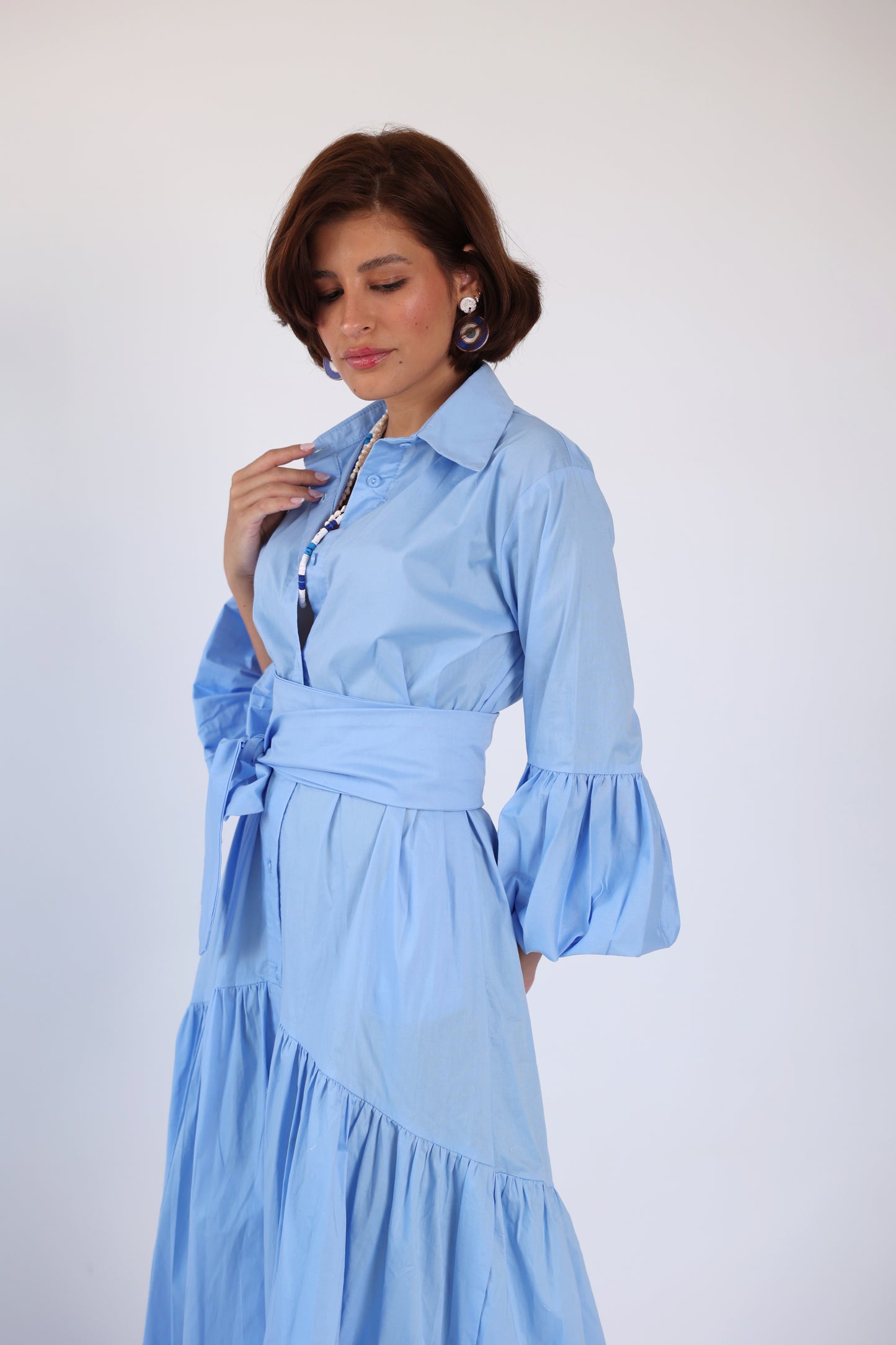 Puff sleeve dress