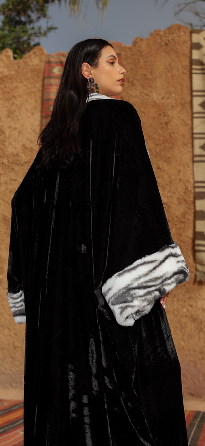 “زيزي" 2.0  black zeezee kaftan