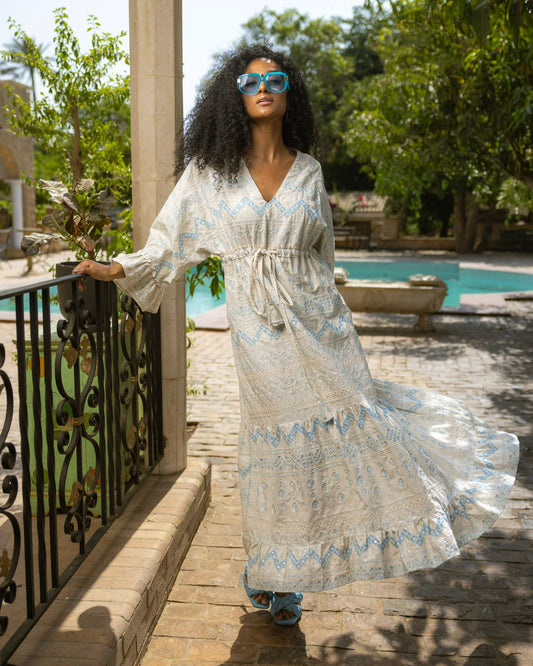 Mozaic flowy summer dress