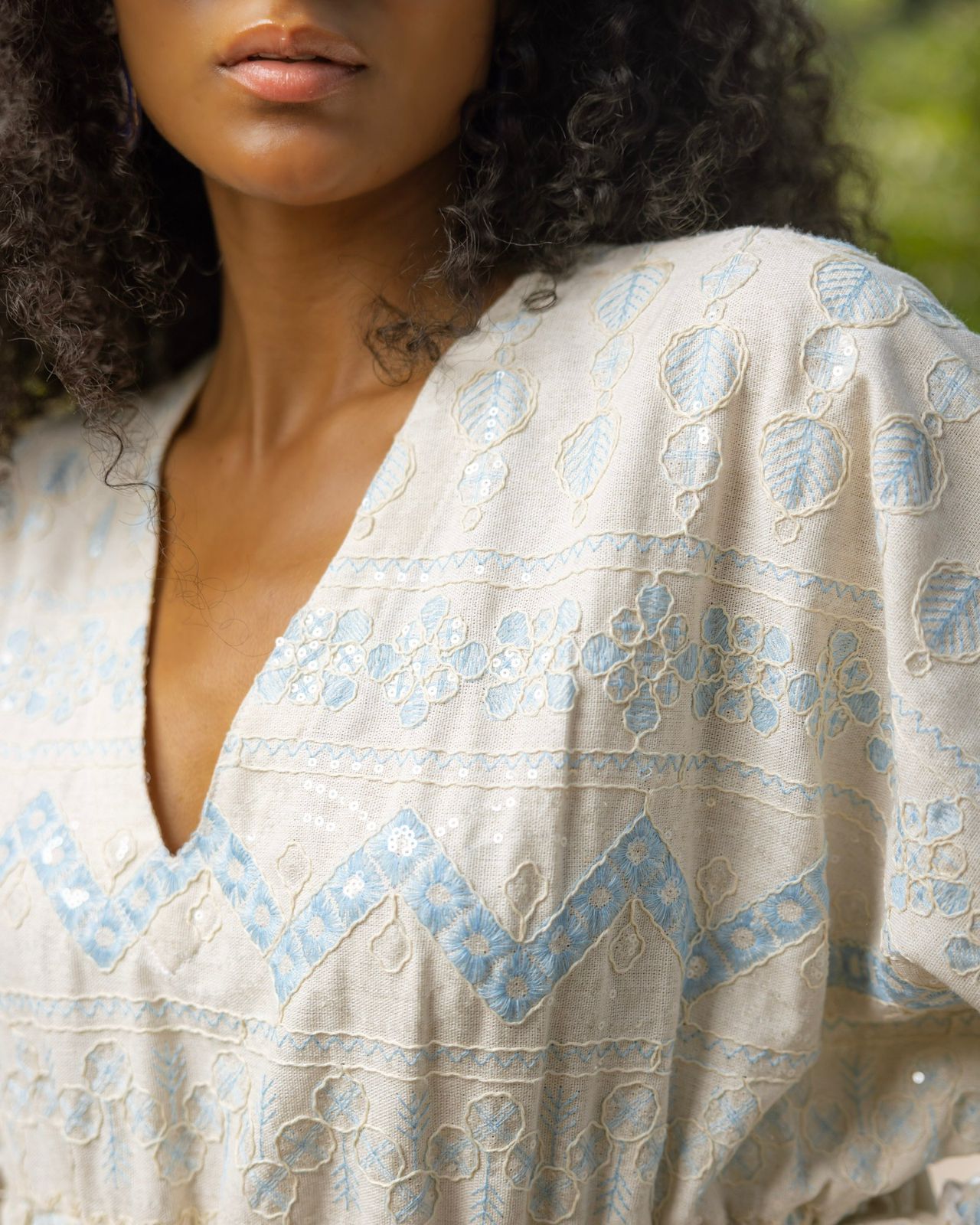 Mozaic flowy summer dress