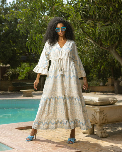 Mozaic flowy summer dress
