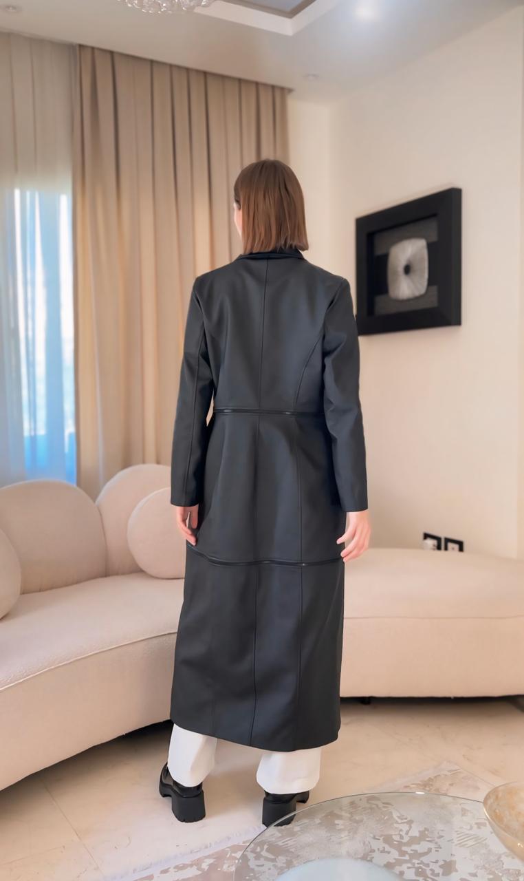 Multiway 7*1 leather coat