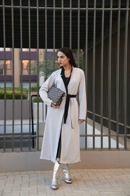 Reversible leopard coat