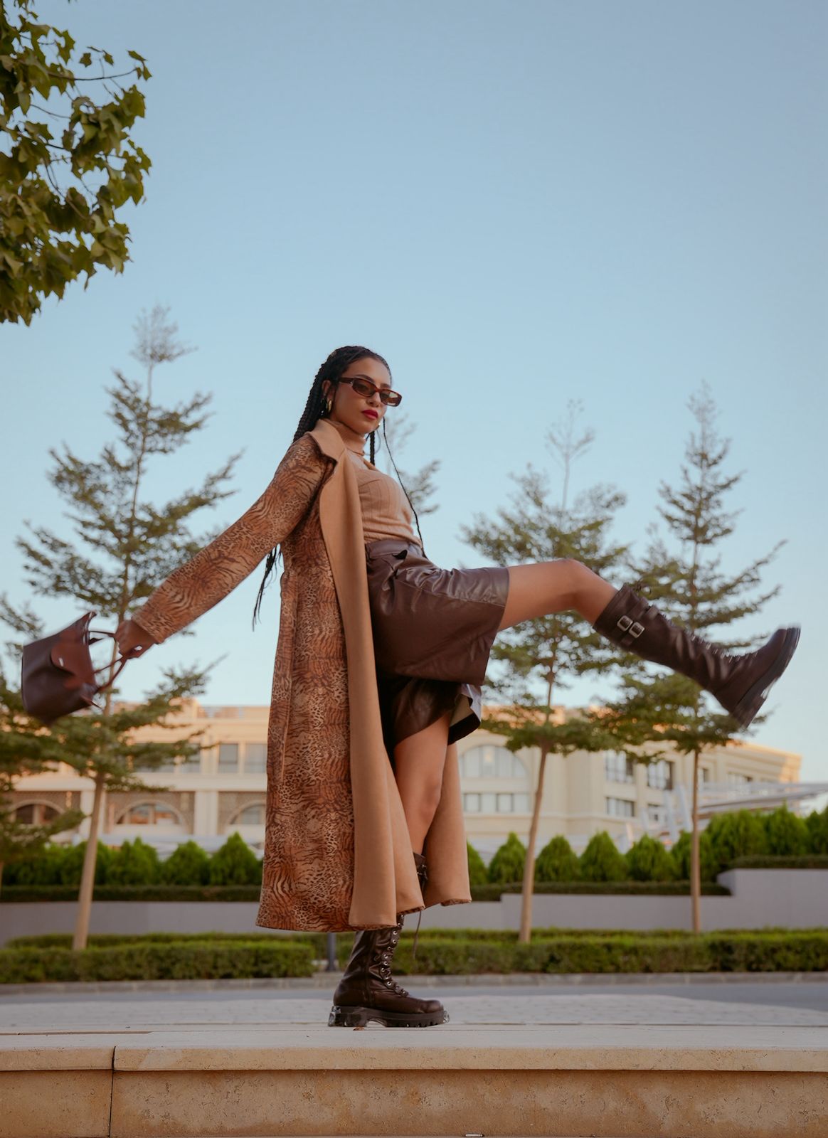 Reversible tiger coat