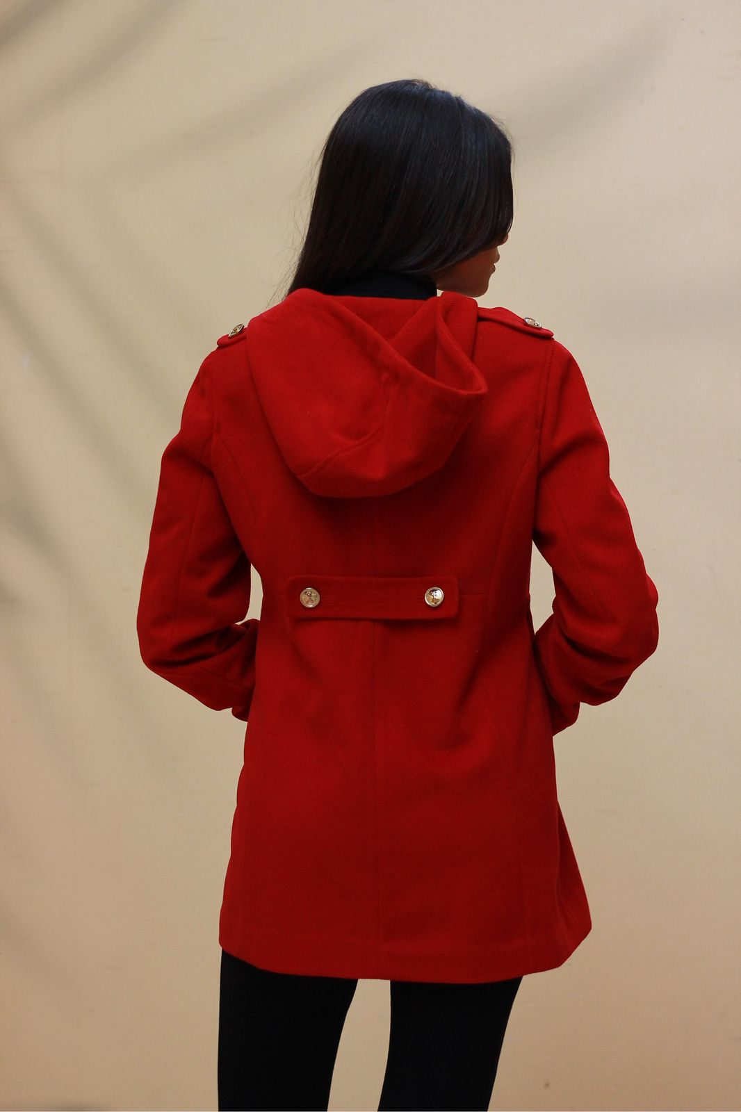 Fiery red coat