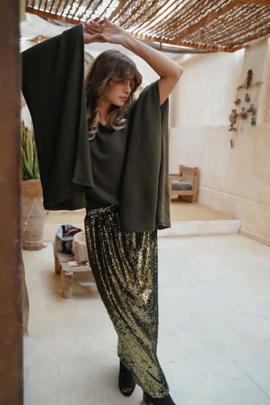 Evelyne bling skirt & poncho