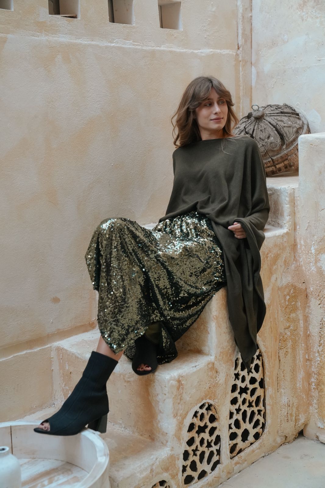 Evelyne bling skirt & poncho