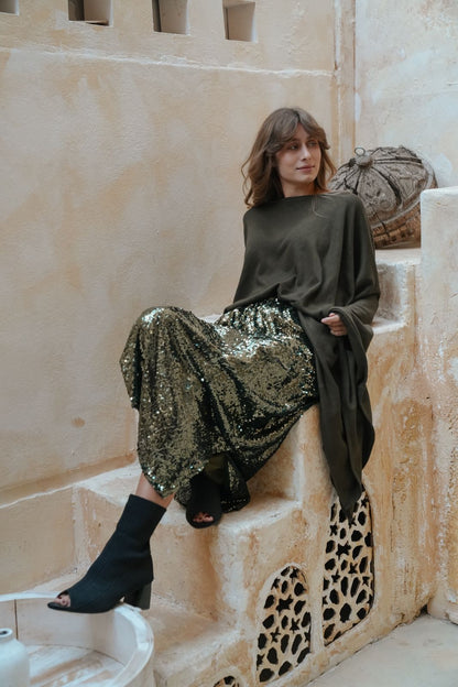 Evelyne bling skirt & poncho