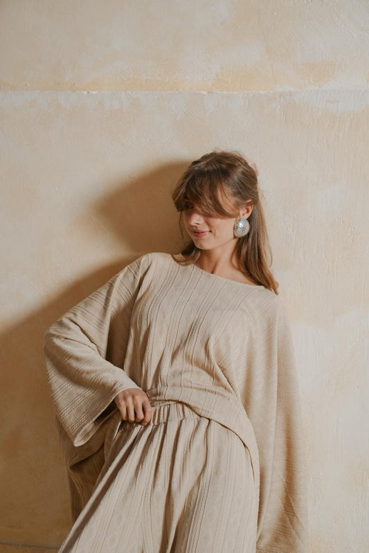 Comfy braided beige set