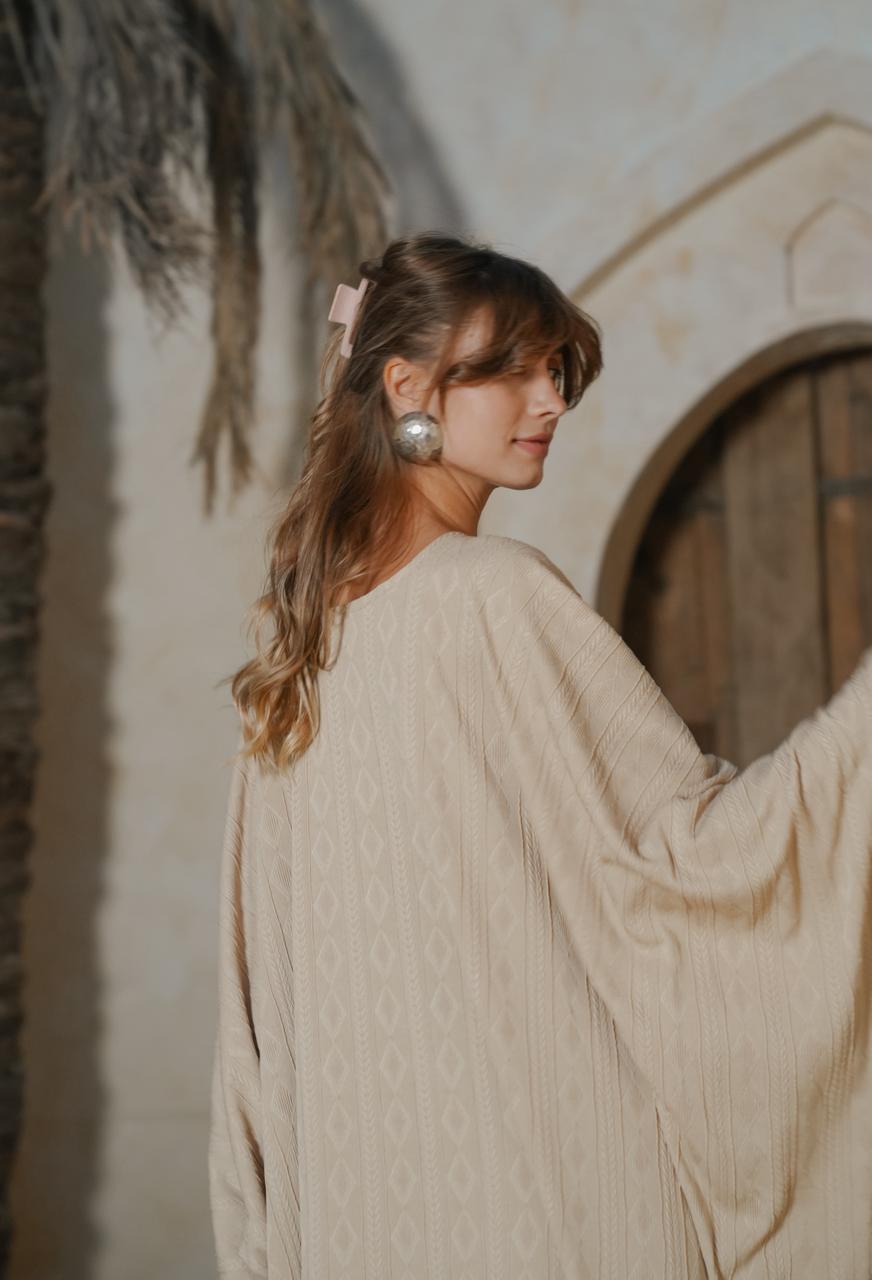 Comfy braided beige set