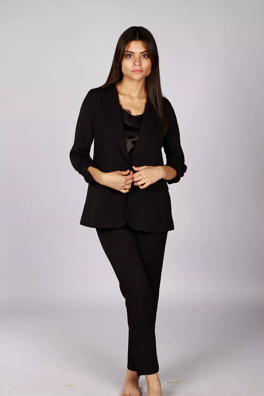 Black blazer set