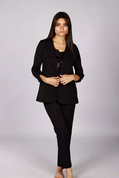 Black blazer set