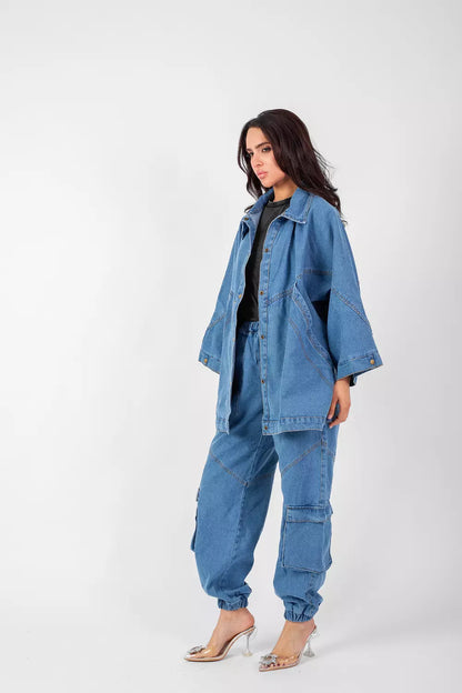 All denim set