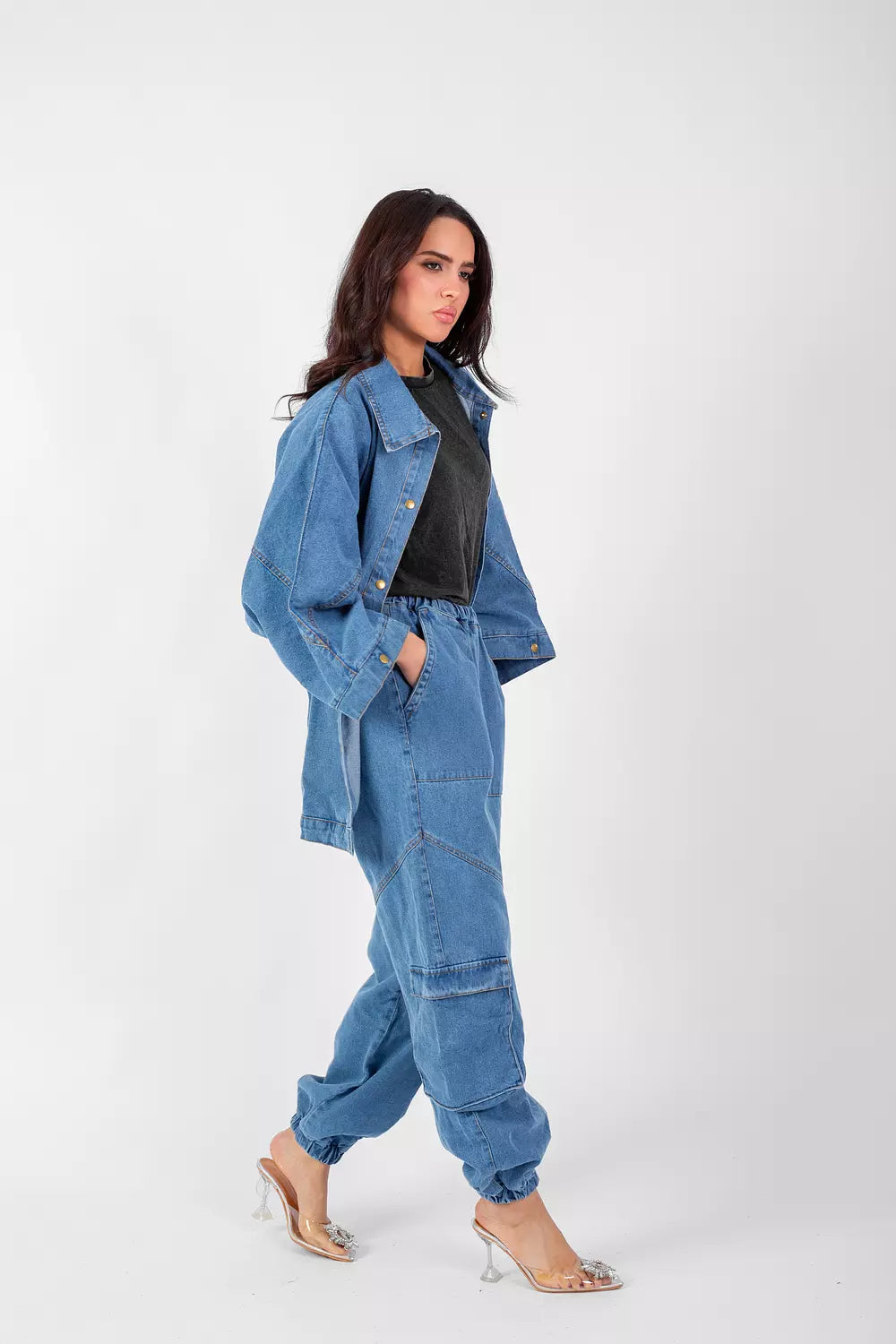 All denim set
