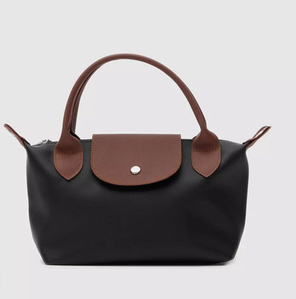 Black brown leather bag