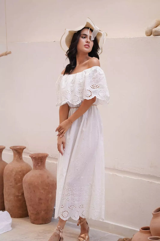 Eyelet Picnic Dress