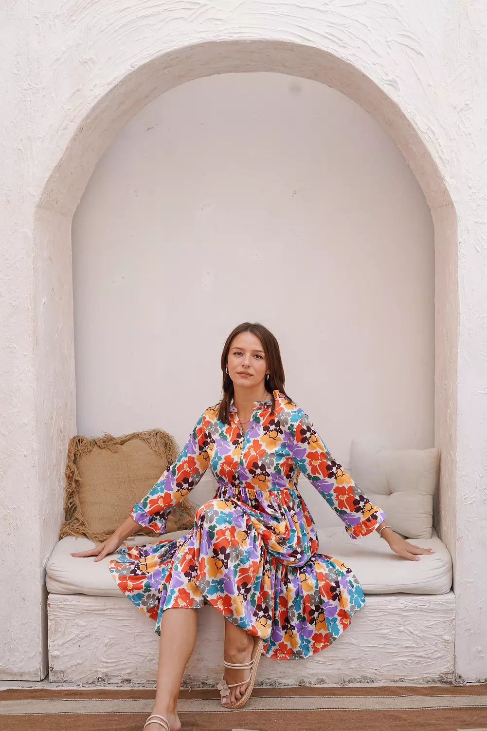 Floral summer short dress