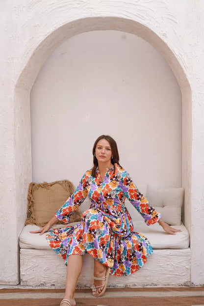 Floral summer short dress