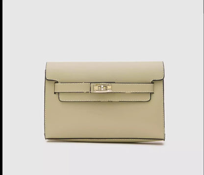 Lock design pouch + crossbody