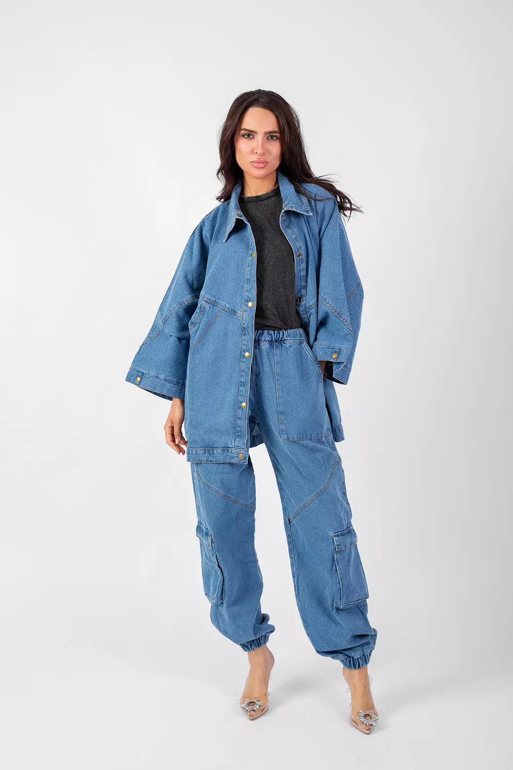 All denim set