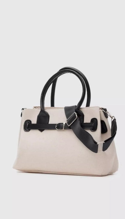 Lock design tote bag