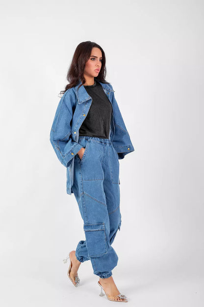 All denim set